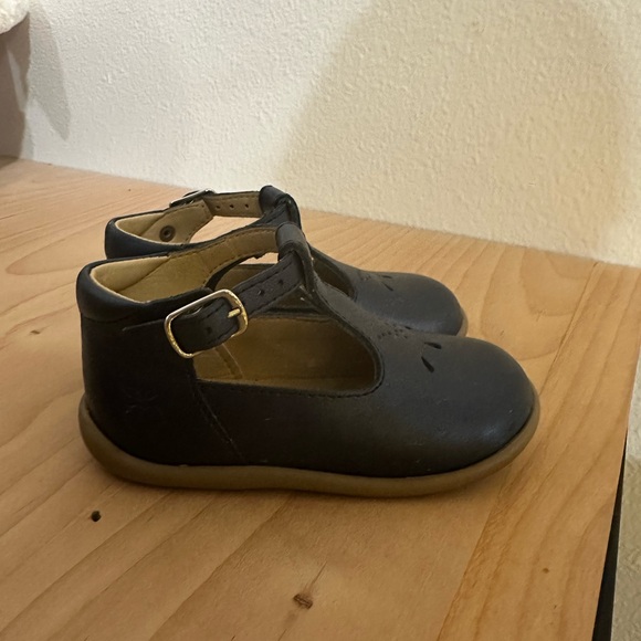 Pom D’api Paris Classic Mary Jane stand-up Salome Navy blue girl boy size 21 - Picture 7 of 7